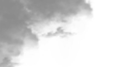 Beyaz arkaplanda gri bulutlar.