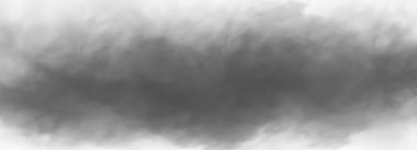 Beyaz arka planda soyut gri duman. vektör duman sisi