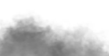 Beyaz arka planda gri duman. Sis dumanı. vektör illüstrasyonu.