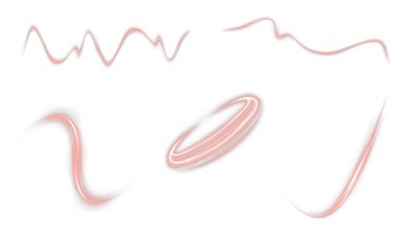 kırmızı kurdele beyaz arkaplanda izole edildi