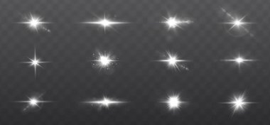 Saydam arka plan vektör parlayan ışık etkisi.