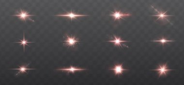 gerçekçi parlayan ışık efektleri.