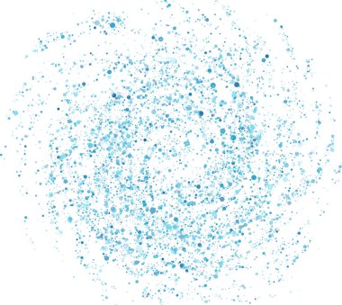 Beyaz zemin üzerine mavi daire