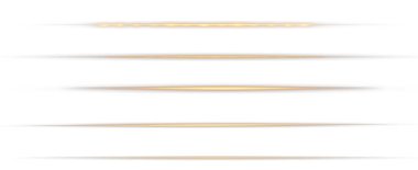 Şeffaf altın parlayan çizgiler