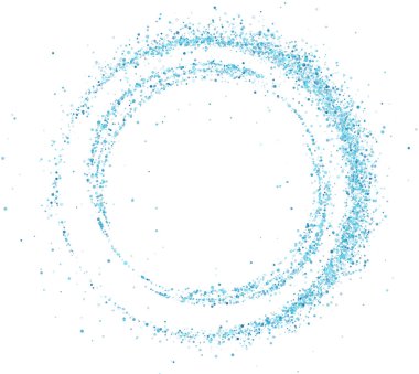 Beyaz arka planda mavi daire. vektör illüstrasyonu