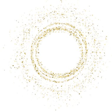 vektör altın parıltı çemberi.
