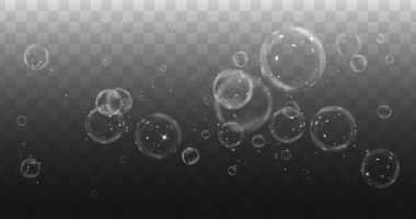 Siyah arkaplanda su kabarcıkları