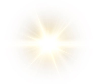 Parlayan ışığın vektör çizimi