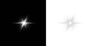 Siyah arkaplanda beyaz yıldız simgeleri kümesi