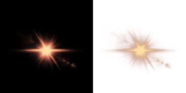 Işıltılı bir noel yıldızının vektör çizimi