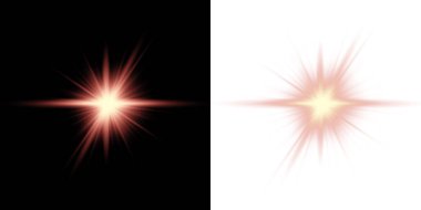 Yıldız ve ışığın soyut arkaplanı