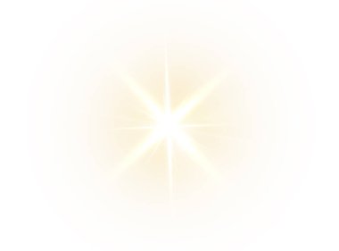 Işıklı soyut beyaz yıldız