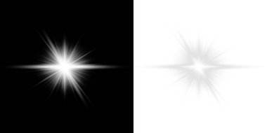 Şeffaf bir arkaplanda beyaz yıldız kümesi. vektör illüstrasyonu.