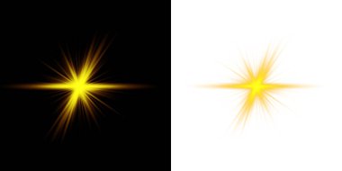 Parlayan ışık efekti kümesi