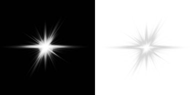 white and black background.