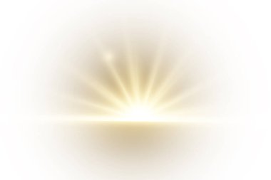 Güneş ışınlarıyla soyut bir arkaplan. vektör illüstrasyonu.