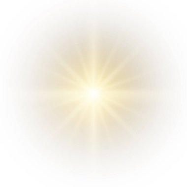 Işık yıldızı patladı. vektör illüstrasyonu