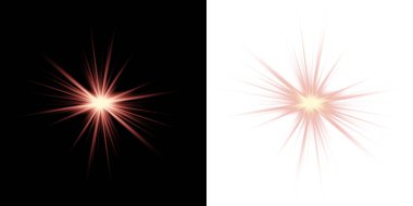 parlayan yıldızların vektör kümesi