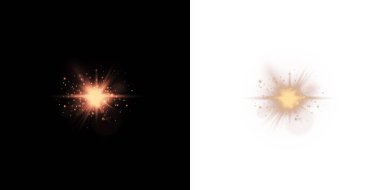 Parlayan ışık efektleri seti