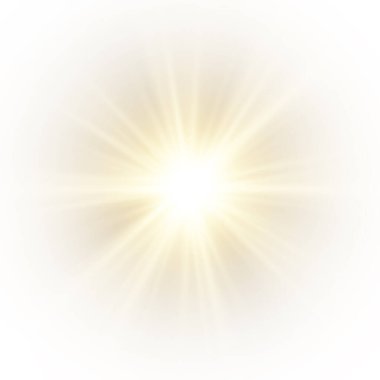 Şeffaf arkaplan üzerinde bir yıldızın vektör illüstrasyonu.