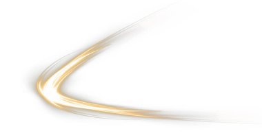 Beyaz arkaplanda altın dalga