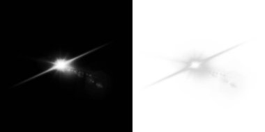 Beyaz parlayan yıldızın soyut arkaplanı