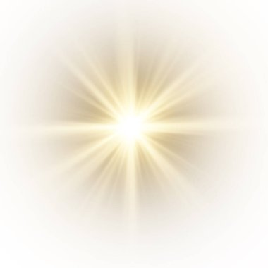 Beyaz arka plan üzerinde soyut güneş.