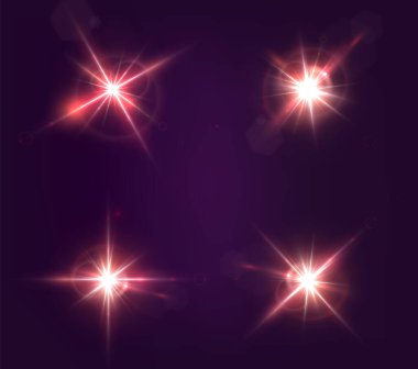 parlayan yıldız ile arka plan.