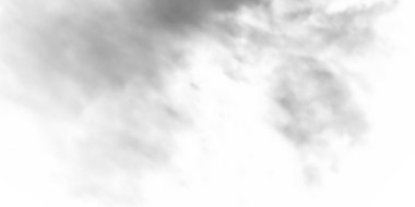 izole beyaz bir arka plan üzerinde siyah duman.