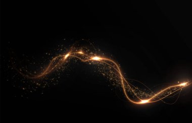 vektör parlayan ışık dalgası