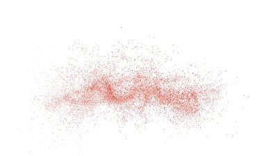 Beyaz arka plana renkli bir konfeti düşüyor. Soyut şenlik arkaplanı. Tasarım, tebrik kartı ve davetiye için şenlikli bir arka plan. 10 saniye..