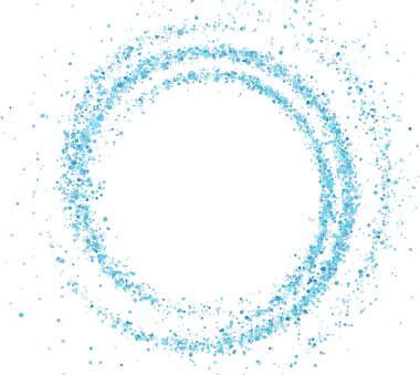 yuvarlak mavi parıltılı lüks konfeti