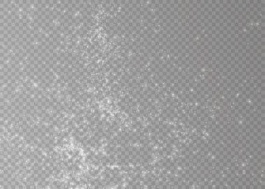 vektör beyaz kar şeffaf etkisi.