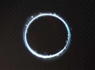 Parlak ışık ve daire ile soyut arkaplan