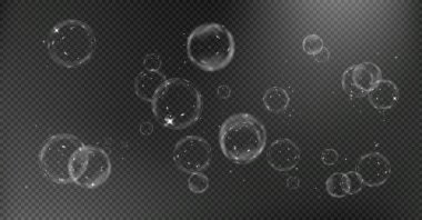 sabun köpükleri siyah arkaplanda