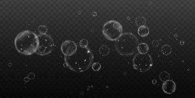 şeffaf arkaplanda köpük sabun köpükleri.