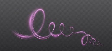 Parlayan neon dalgalar. soyut dalgalı çizgi