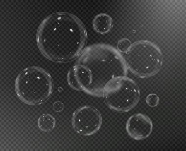 siyah arka plan üzerinde kabarcıklar