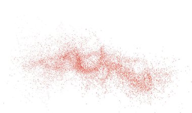 Kırmızı konfeti arka planı. Düşen kırmızı parıltı. Tebrik kartı için soyut grafik tasarımı, yeni, noel kartı. Mutlu sürpriz fon. soyut parçacıklar.