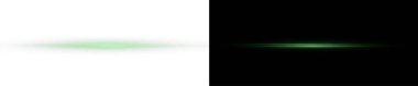 yeşil ve siyah yatay ışık efekti, vektör illüstrasyonu