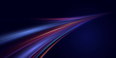 Soyut arkaplan. Parlayan çizgiler, dalgalar ve ışık.