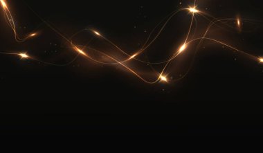 Çizgileri olan soyut altın ve beyaz arkaplan.