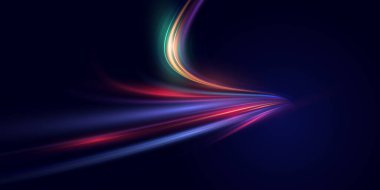 Parlak çizgiler ve çizgilerle soyut arkaplan