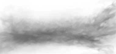 Kalın beyaz duman esrarengiz bir şekilde karanlık, şeffaf bir arkaplan üzerinde kıvrılır, ürkütücü, atmosferik ve soyut bir gece sahnesini çağrıştırır..