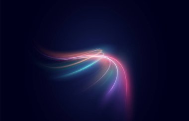 Neon ışıkları karanlık