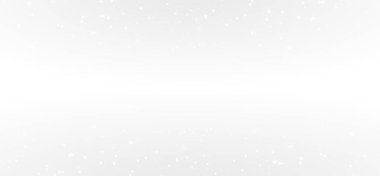 Gri arkaplanda beyaz kar taneleri ve kar.