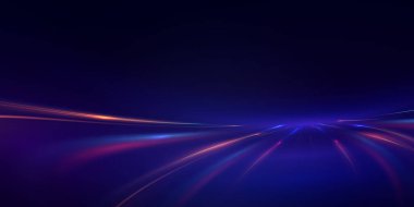 Parlak çizgi ve noktaların soyut arkaplanı