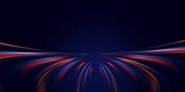 Soyut fraktal ışık arkaplanının 3 boyutlu görüntülenmesi