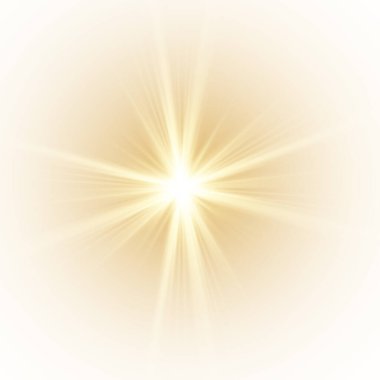 Güneş ışığı, ışınlar, mercek patlaması etkisi.
