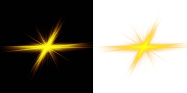 Bir yıldız seti. vektör illüstrasyonu